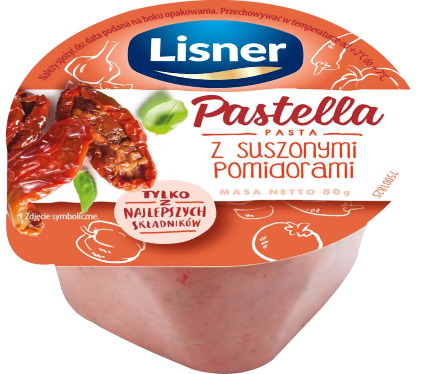 Lisner Pastella Pasta śródz. z susz. pomidorami 80 g