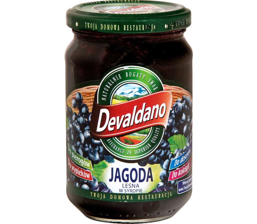 Devaldano Jagoda leśna w syropie 290 g