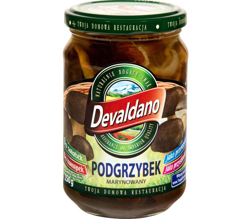 Devaldano Podgrzybki marynowane 150/280g kaufland.pl