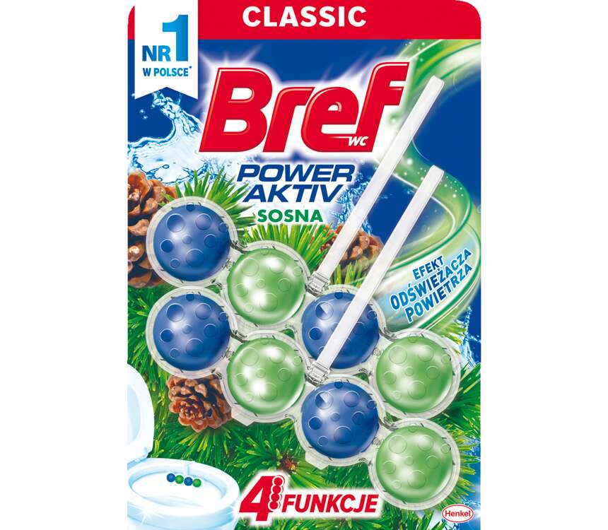 Bref Power Activ Zawieszka do WC Sosnowy Las 2x50 g