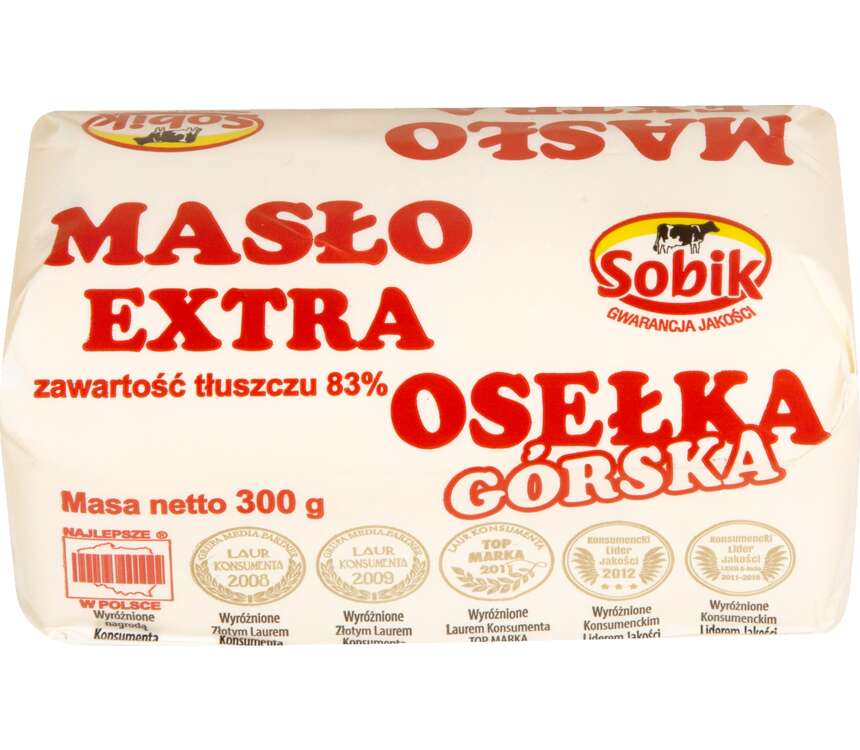Sobik Masło Extra Osełka Górska 300 g kaufland.pl
