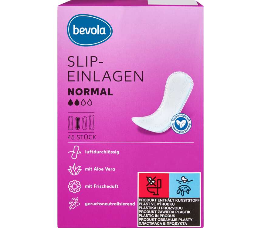 Bevola Wkładki higieniczne Normal Aloe Vera 45 szt.