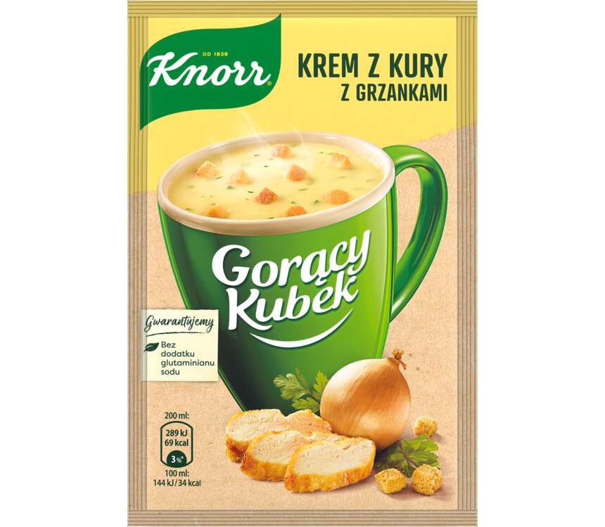 Knorr Gorący Kubek Krem z kury  16 g kaufland.pl