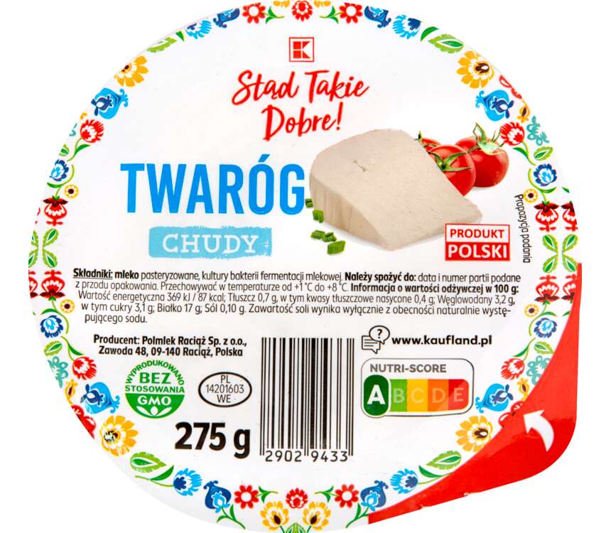 K-Stąd Takie Dobre Twaróg chudy krążek 275 g