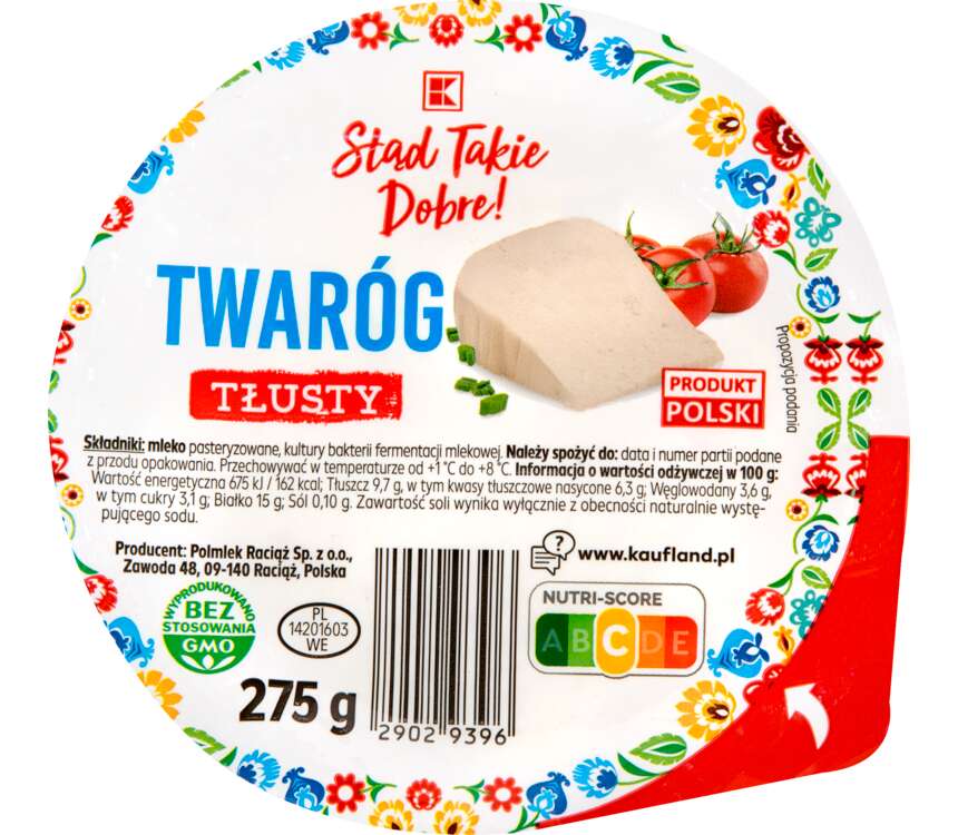 K-Stąd Takie Dobre Twaróg tłusty krążek 275 g