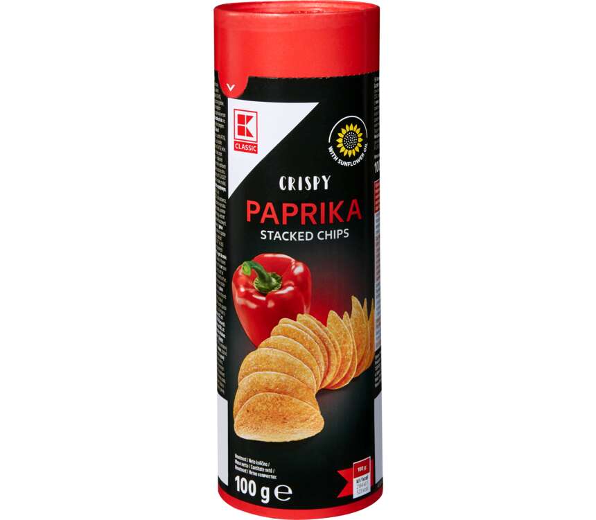 K-Classic Chipsy ziemniaczane papryka śródziemnom. 100 g