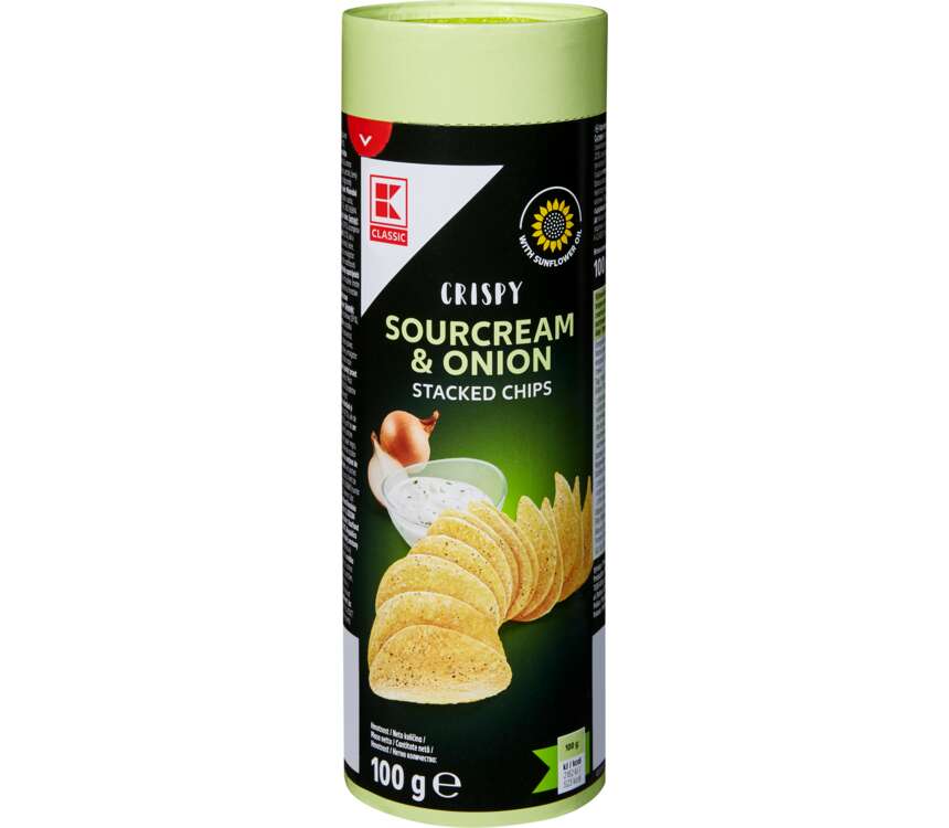 K-Classic Chipsy ziemniaczane śmietana-cebula 100 g