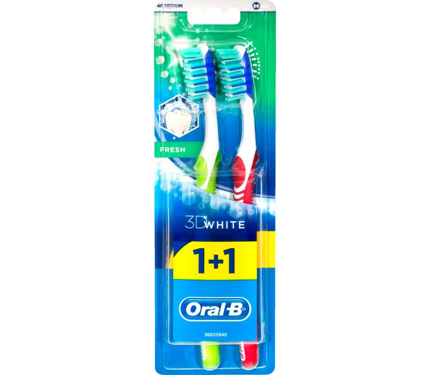 Oral-B Szczoteczka do zębów 3D Fresh Medium 2 szt. kaufland.pl