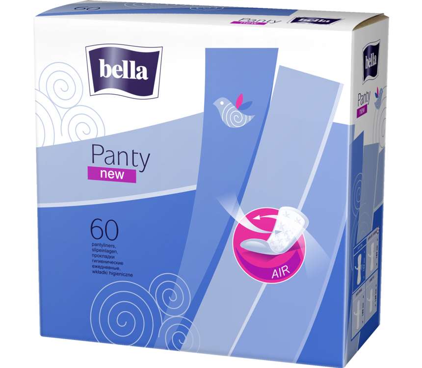 Bella Panty New Wkładki higieniczne oddychające 60 sztuk