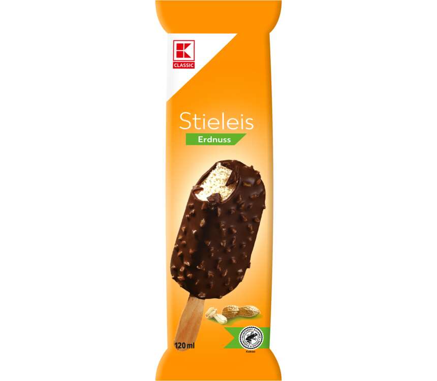 K-Classic Lody na patyku wanilia-orzech 120 ml