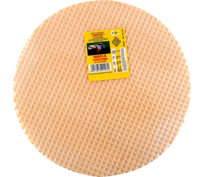 Kamp Wafle tortowe okrągłe 150 g
