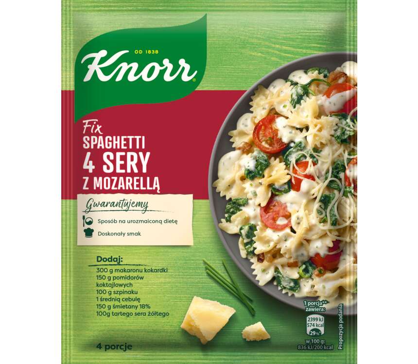 Knorr Fix do potraw makaron 4 sery 45 g kaufland.pl