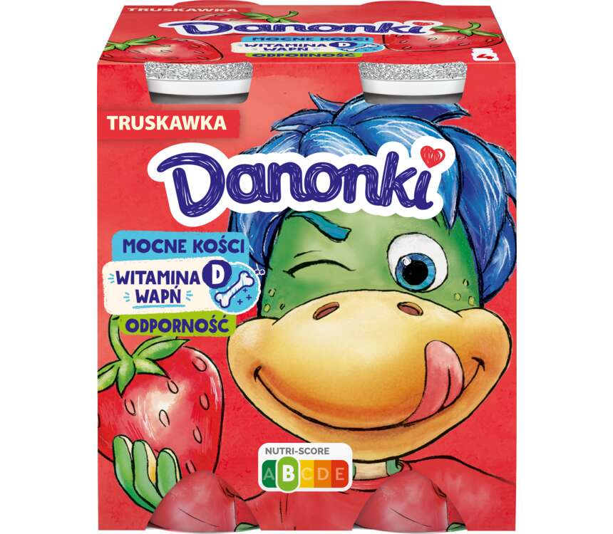 Danonki Jogurt do picia truskawkowy 4x100 g kaufland.pl