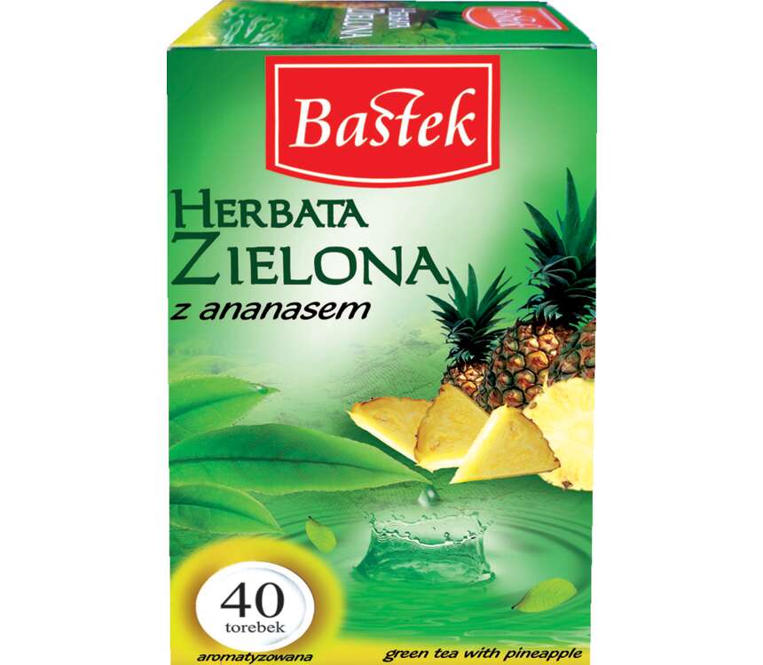 Bastek Herbata zielona z ananasem 40x1,75g