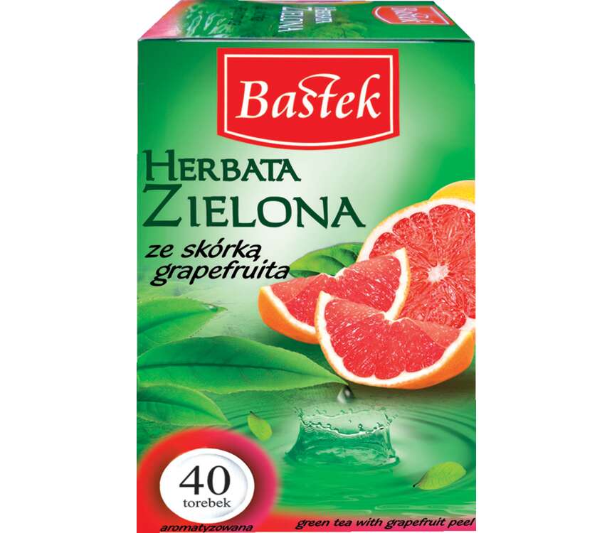 Bastek Herbata zielona z grejpfrutem 40x1,75g