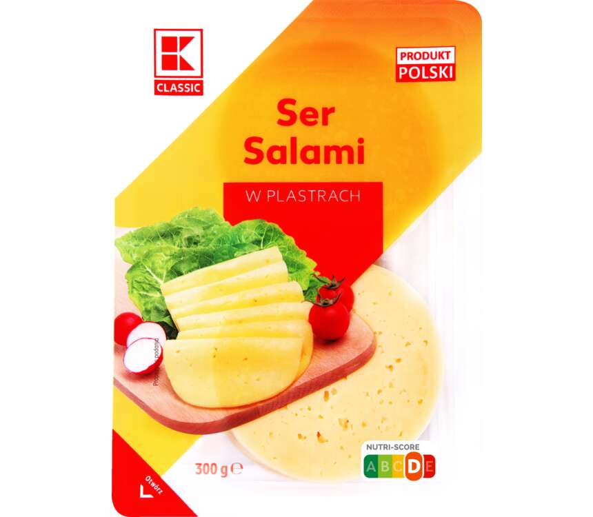 K-Classic Ser salami plastry 300 g