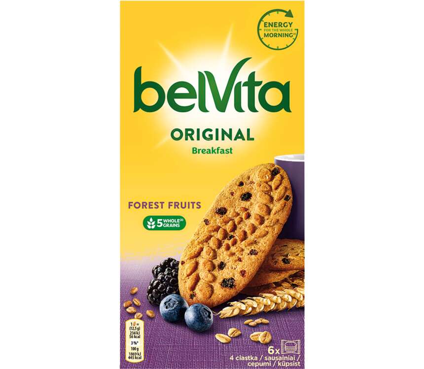 BelVita Ciastka zbożowe owoce leśne 300 g kaufland.pl
