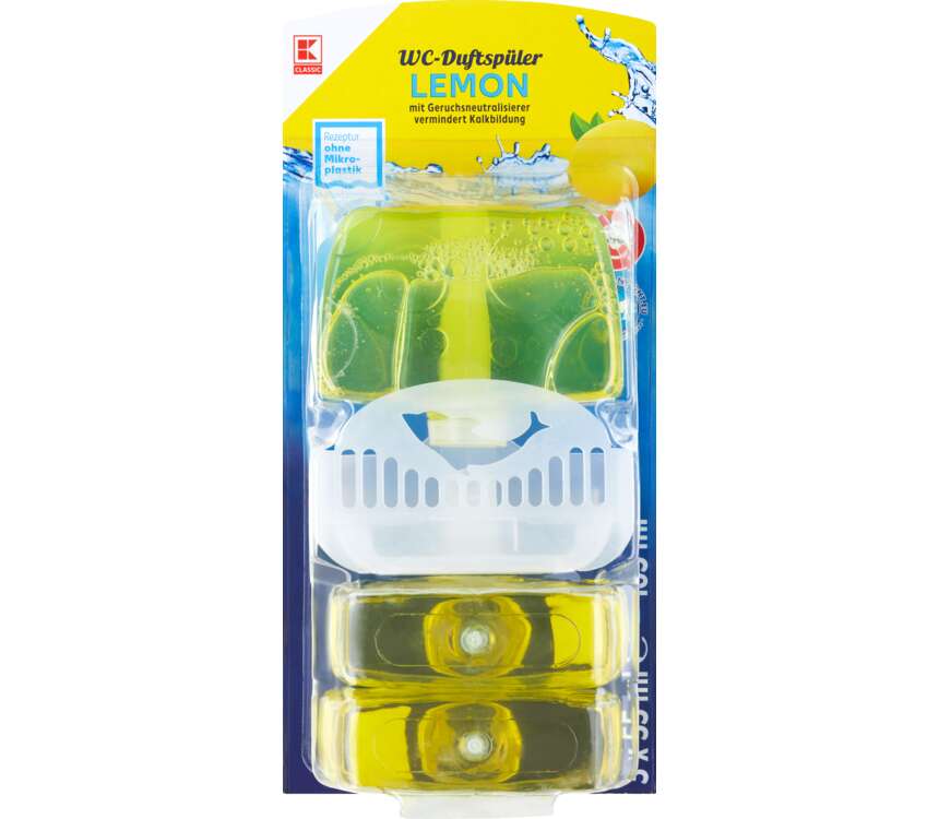 K-Classic Zawieszka z płynem do WC Cytryna 3x55 ml