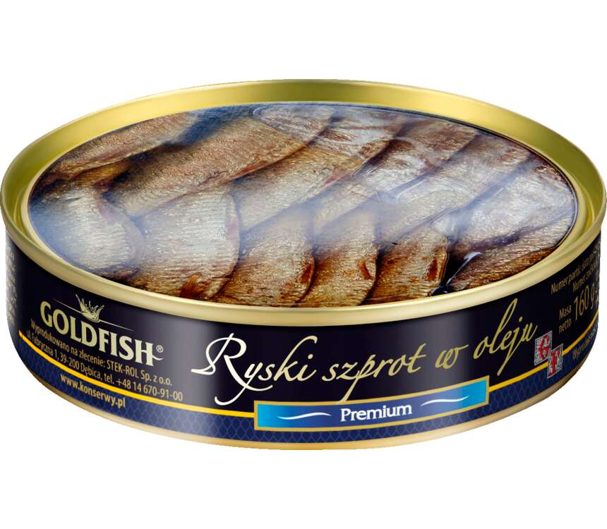 Goldfish Ryski szprot wędzony w oleju 112/160g