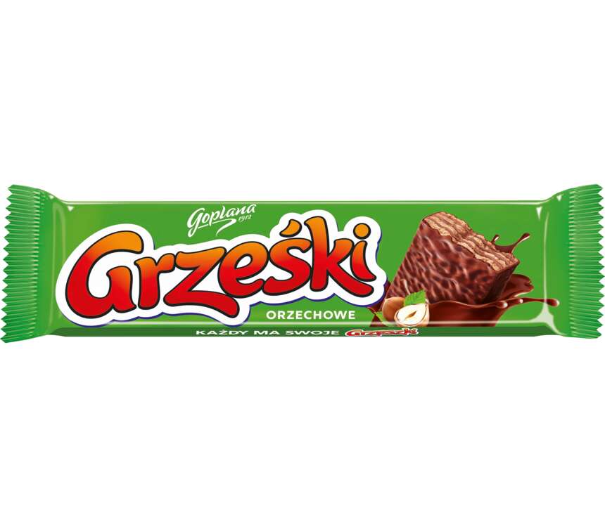 Grześki Wafel orzechowy w czekoladzie 36 g