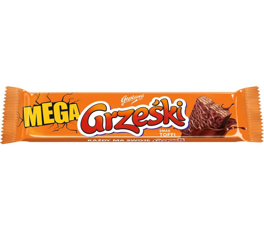 Grześki Mega Wafel toffi w czek. mlecznej 48 g kaufland.pl
