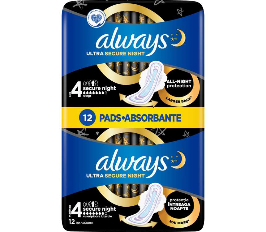 Always Platinum Podpaski Ultra Extra Night 12 szt.