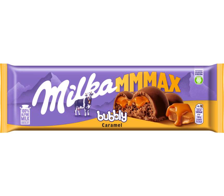 Milka Bubbly Czekolada mleczna karmelowa 250 g kaufland.pl
