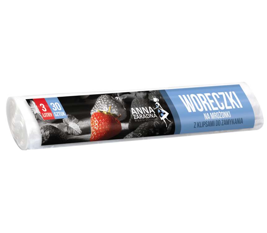 Anna Zaradna Woreczki na mrożonki 3 L 30 szt.