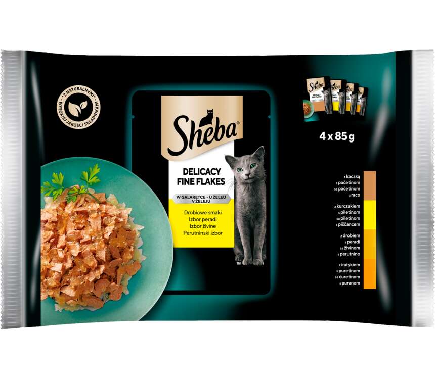 Sheba Delicato Pokarm dla kota drobiowe dania 4x85 g kaufland.pl