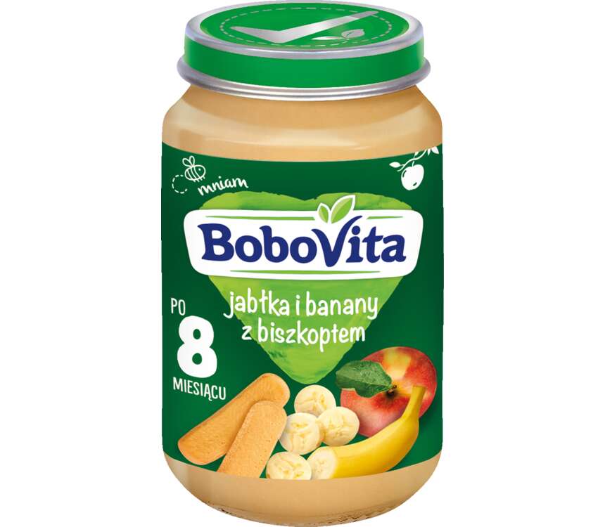 BoboVita 8M Deser dla dzieci jabłko-ban.-biszk. 190 g