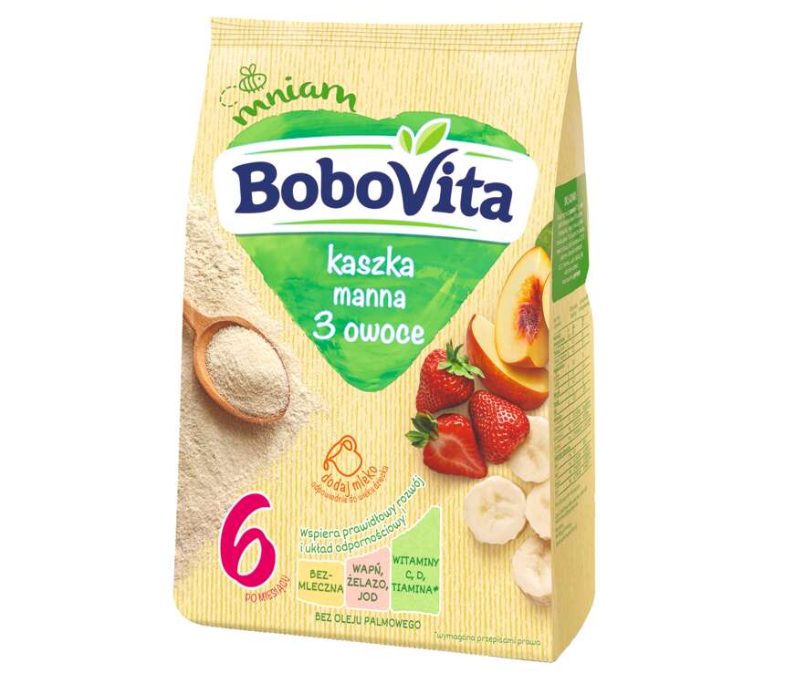 BoboVita 7M Kaszka dla dzieci manna z owoc. 180 g kaufland.pl