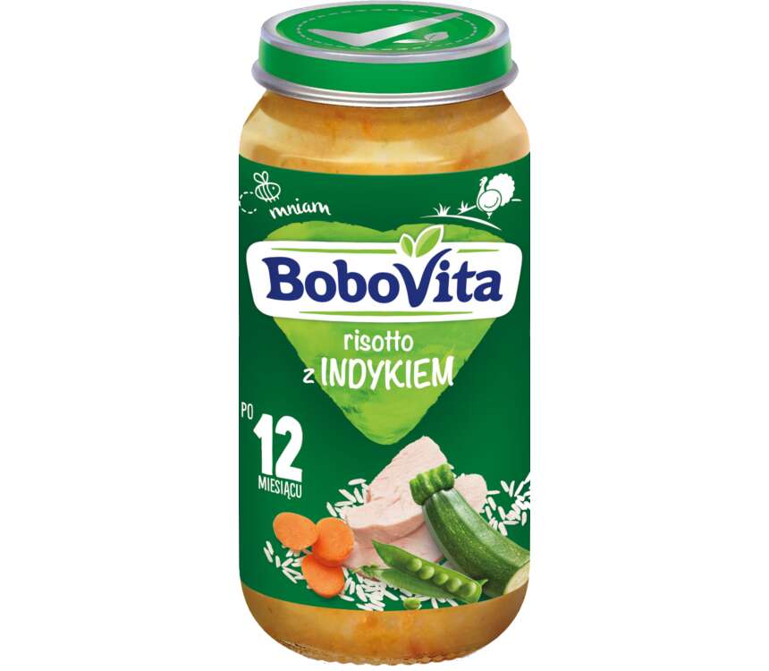 BoboVita Obiadek dla dzieci risotto z indykiem 250 g