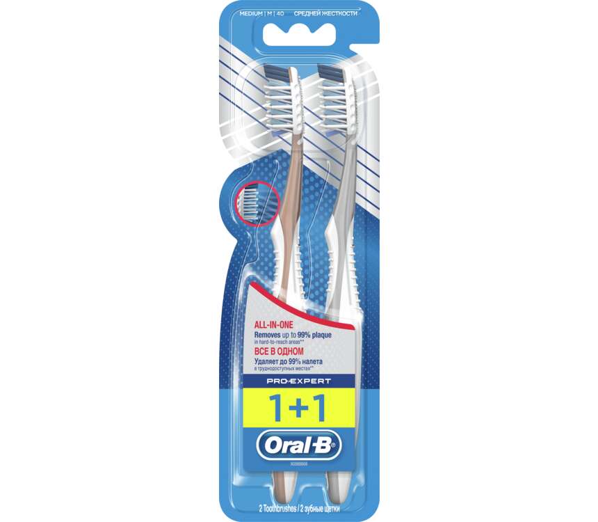 Oral-B Pro-Experts Szczoteczka do zębów średnia 2 szt