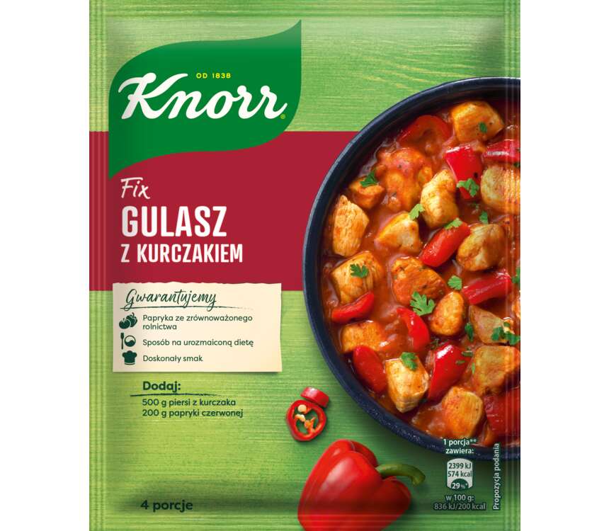 Knorr Gulasz z kurczakiem fix 52 g kaufland.pl