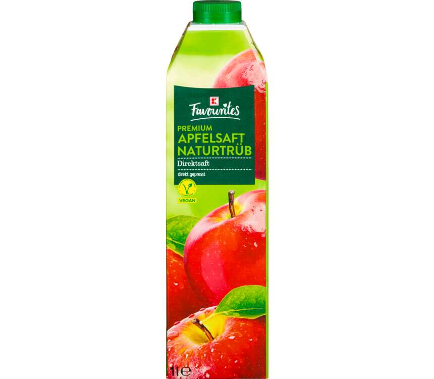 K-Favourites Sok jabłkowy naturalnie mętny 1 L