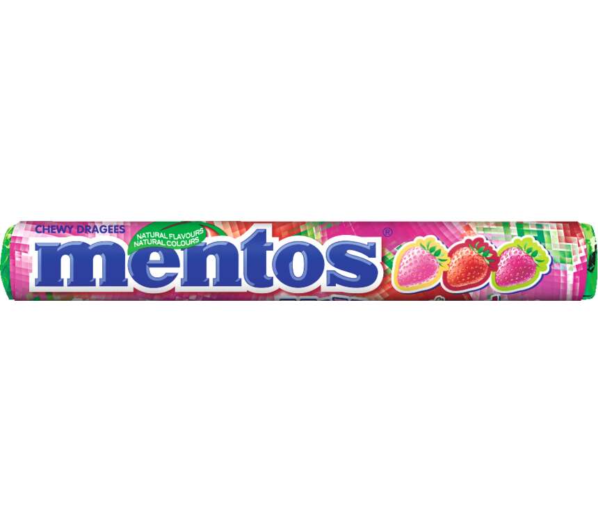Mentos Dropsy truskawkowe  37,5 g kaufland.pl