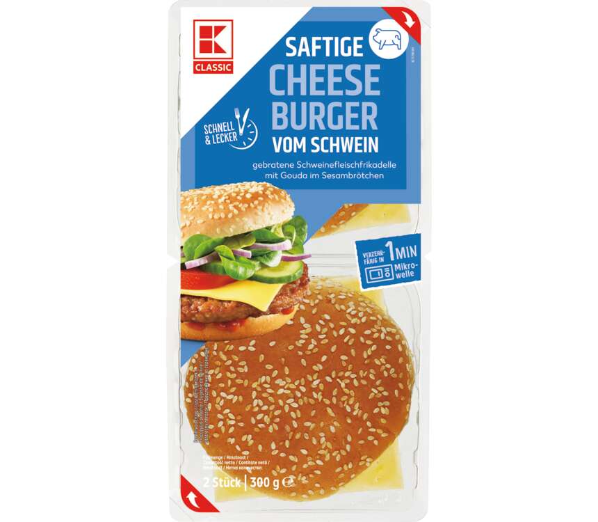 K-Classic Cheeseburger  300 g
