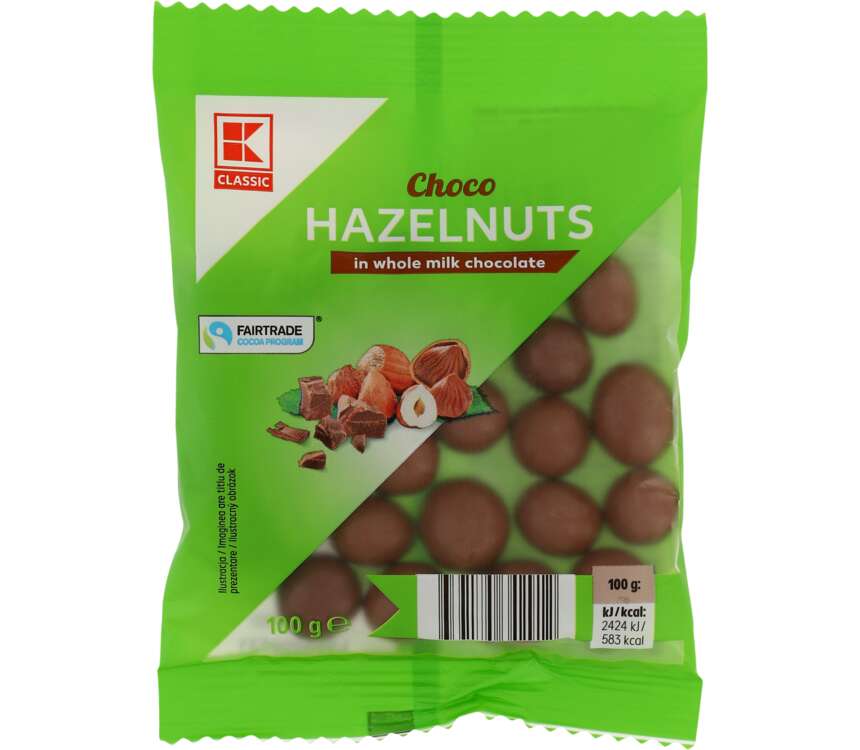 K-Classic Orzechy laskowe w czekoladzie 100 g