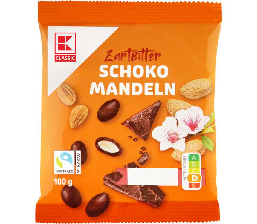 K-Classic Migdały w czekoladzie gorzkiej 100 g