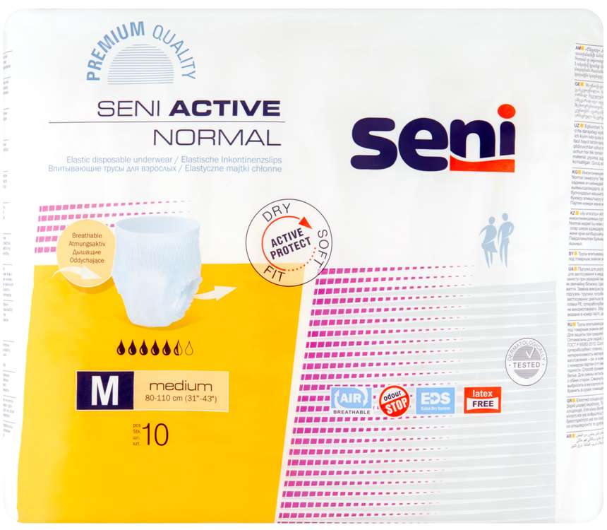 Seni Active Pieluchomajtki dla dorosłych M 10 szt.