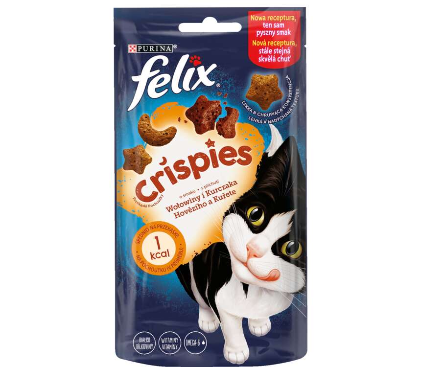 Felix Crispies Przysmak dla kota kurczak i wołowina 45 g