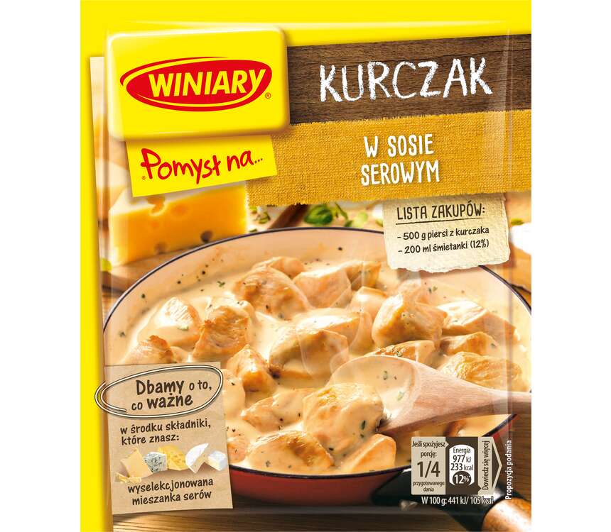 Winiary Pomysł na... Kurczaka w sosie serowym 28 g kaufland.pl