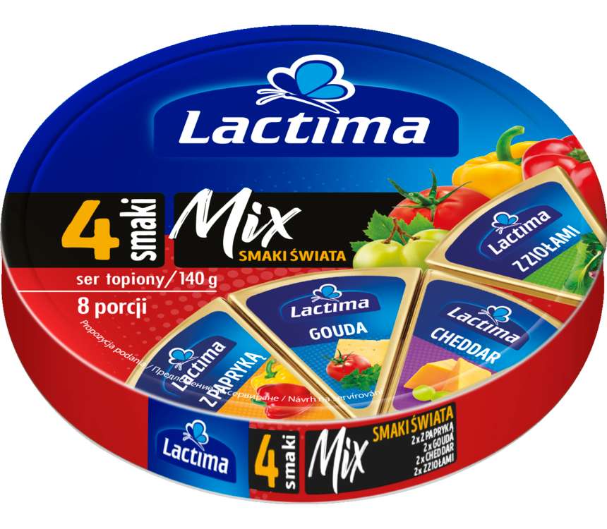 Lactima Ser topiony smaki świata krążek 140 g