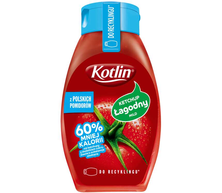 Kotlin Ketchup łagodny 60% mniej kalorii 450 g kaufland.pl