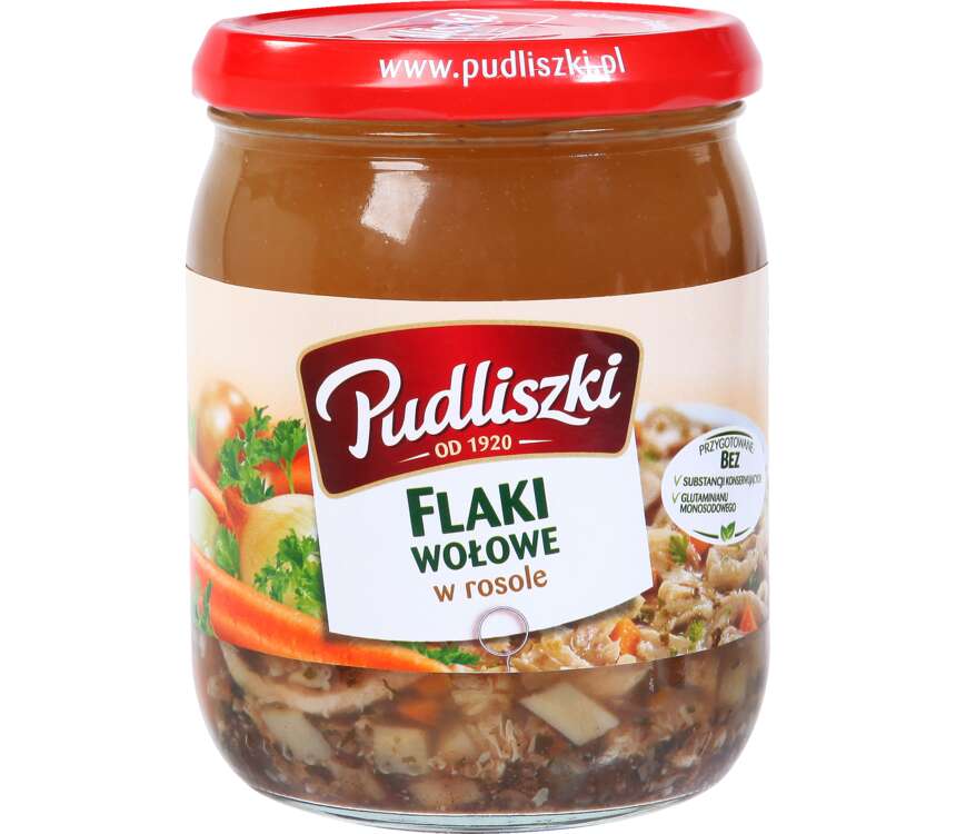 Pudliszki Flaczki wołowe w rosole 500 g kaufland.pl