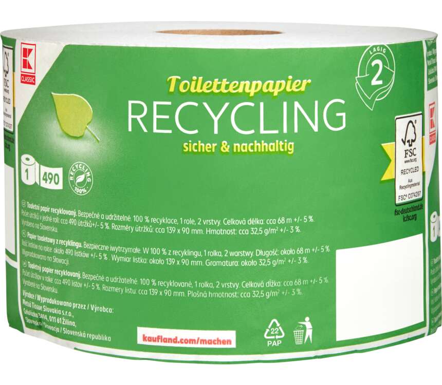 K-Classic Papier toaletowy 2 warstwowy, 68 m 1 szt.