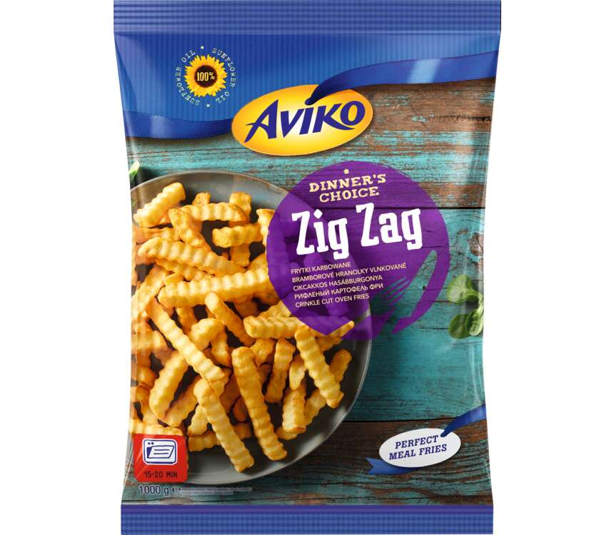 Aviko Frytki ZigZag karbowane 1 kg kaufland.pl