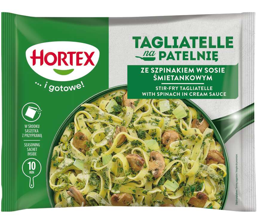 Hortex Makaron na patelnię z sosem szpinakowym 450 g kaufland.pl