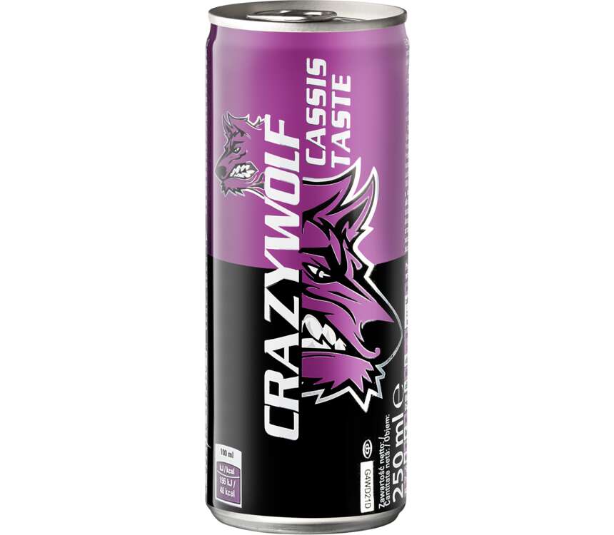 Crazy Wolf Napój energetyzujący o smaku porzeczki 0,25 L