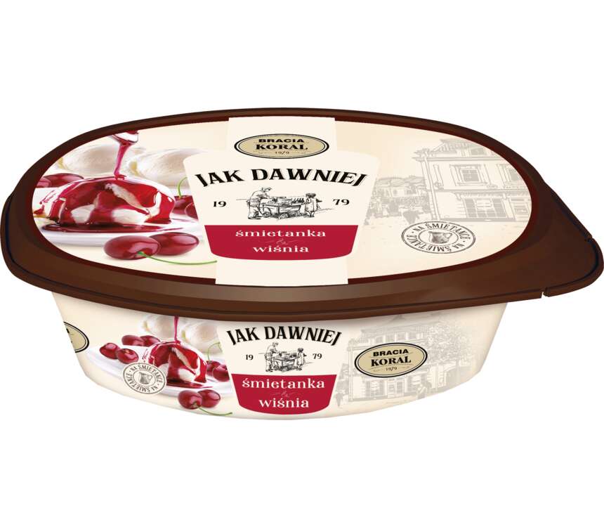 Koral Lody Jak Dawniej z wiśniami 900 ml